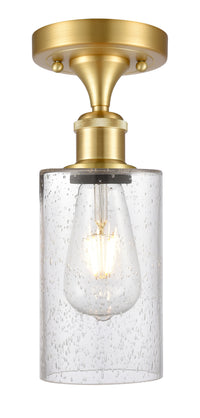 Edison Semi-Flush Mount Brushed Satin Nickel