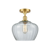 Edison Semi-Flush Mount Brushed Nickel