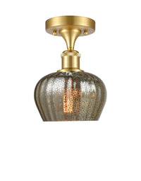 Edison Semi-Flush Mount Brushed Satin Nickel