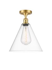 Edison Semi-Flush Mount Brushed Nickel