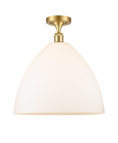 Bristol 16-Inch 1-Light Semi-Flush Mount Dome Shade 17.375-Inch High
