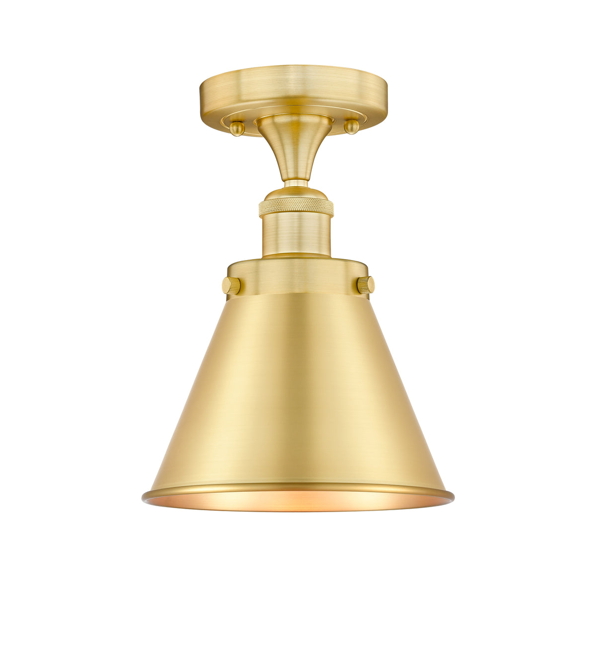 Appalachian 8-Inch 1-Light Semi-Flush Mount 11.125-Inch High