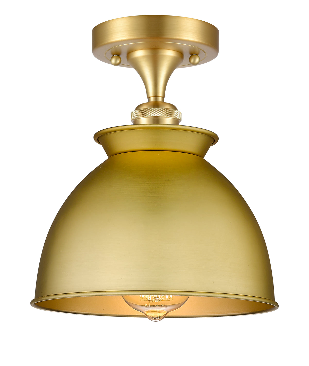 Adirondack 8-Inch 1-Light Semi-Flush Mount 10.5-Inch High