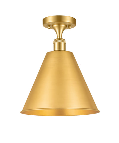 Berkshire Metal 12-Inch 1-Light Semi-Flush Mount 15-Inch High
