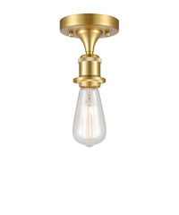 Edison Semi-Flush Mount Polished Nickel
