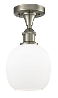 Edison Semi-Flush Mount Brushed Satin Nickel