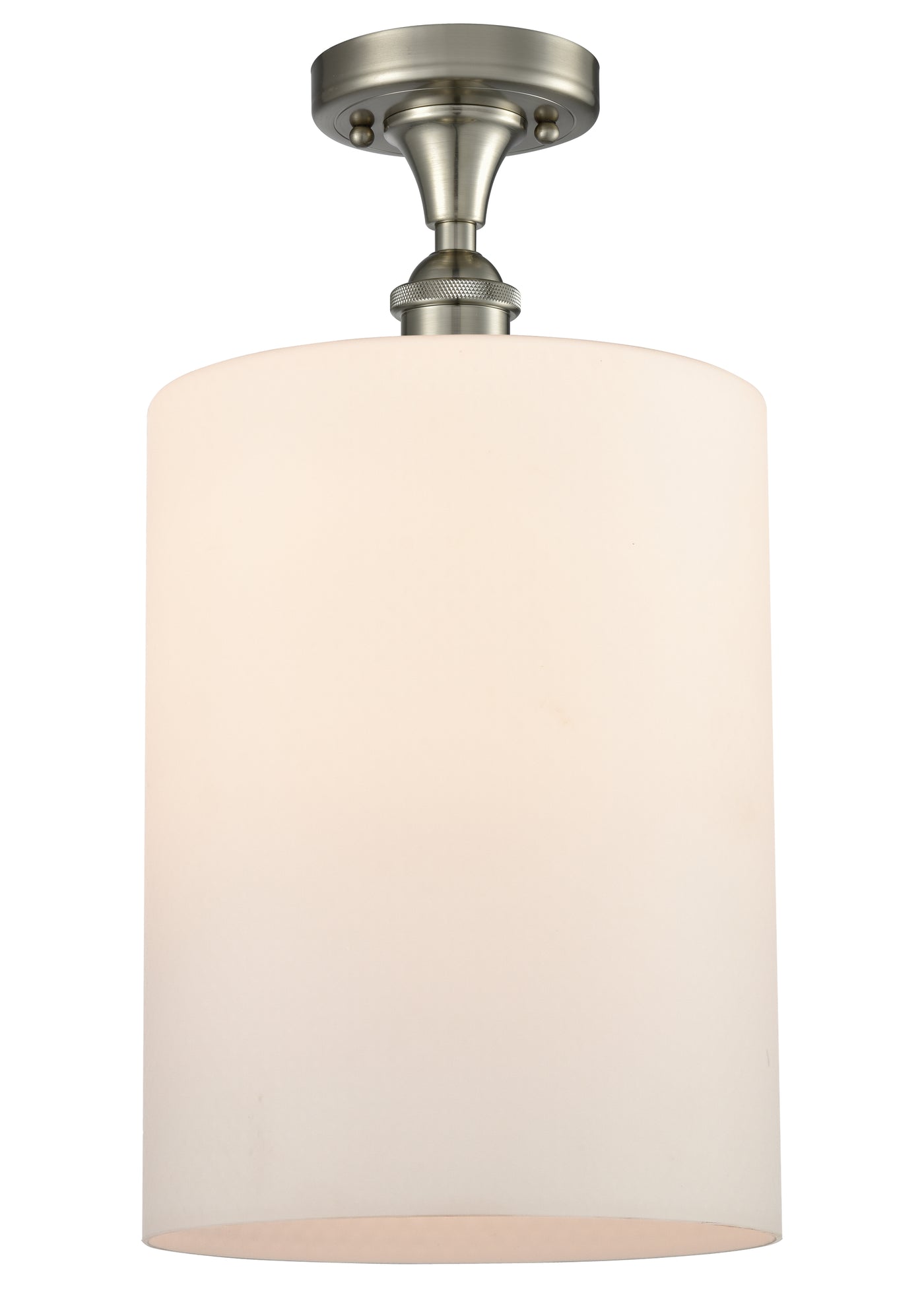 Edison Semi-Flush Mount Brushed Satin Nickel
