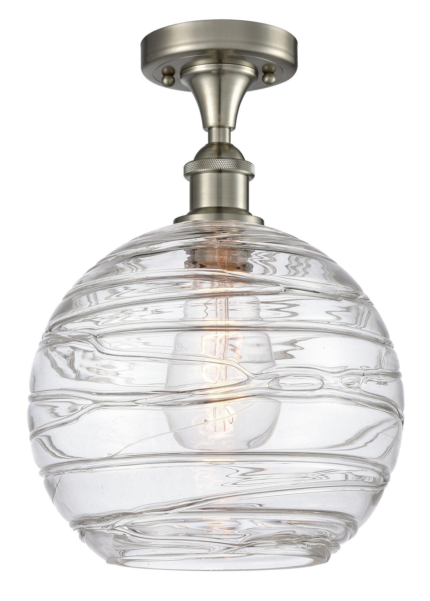 Edison Semi-Flush Mount Brushed Nickel