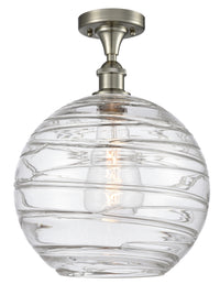 Edison Semi-Flush Mount Brushed Satin Nickel
