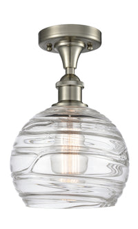 Edison Semi-Flush Mount Brushed Satin Nickel