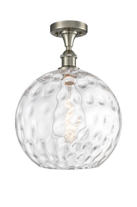 Edison Semi-Flush Mount Brushed Nickel