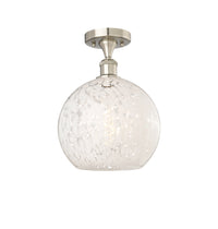 Edison Semi-Flush Mount Brushed Satin Nickel