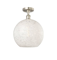 Edison Semi-Flush Mount Brushed Nickel