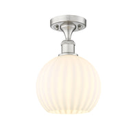Edison Semi-Flush Mount Brushed Satin Nickel