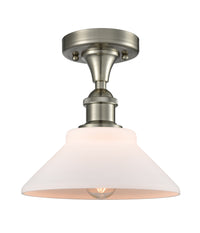 Edison Semi-Flush Mount Brushed Satin Nickel