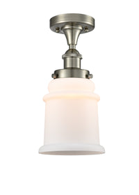 Edison Semi-Flush Mount Brushed Satin Nickel
