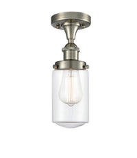 Edison Semi-Flush Mount Brushed Satin Nickel