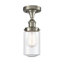 Edison Semi-Flush Mount Brushed Satin Nickel