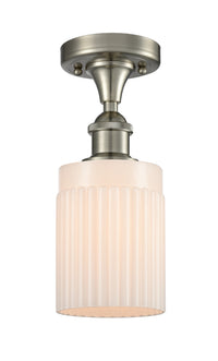 Edison Semi-Flush Mount Brushed Satin Nickel
