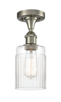 Edison Semi-Flush Mount Brushed Satin Nickel