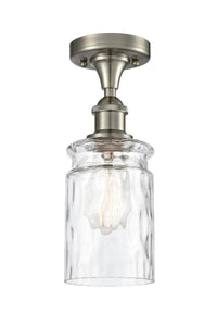 Edison Semi-Flush Mount Brushed Satin Nickel