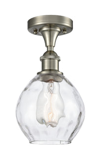Edison Semi-Flush Mount Brushed Satin Nickel