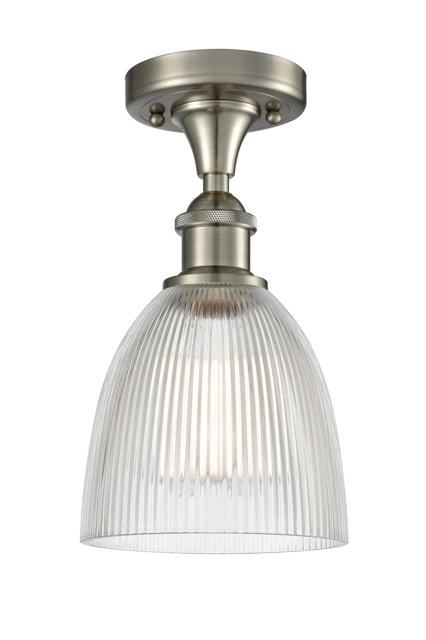 Edison Semi-Flush Mount Brushed Nickel