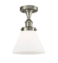 Edison Semi-Flush Mount 5.25 Brushed Nickel