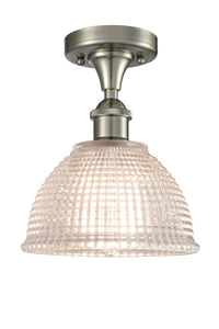 Edison Semi-Flush Mount Brushed Satin Nickel