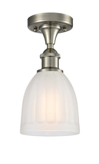 Edison Semi-Flush Mount Brushed Satin Nickel