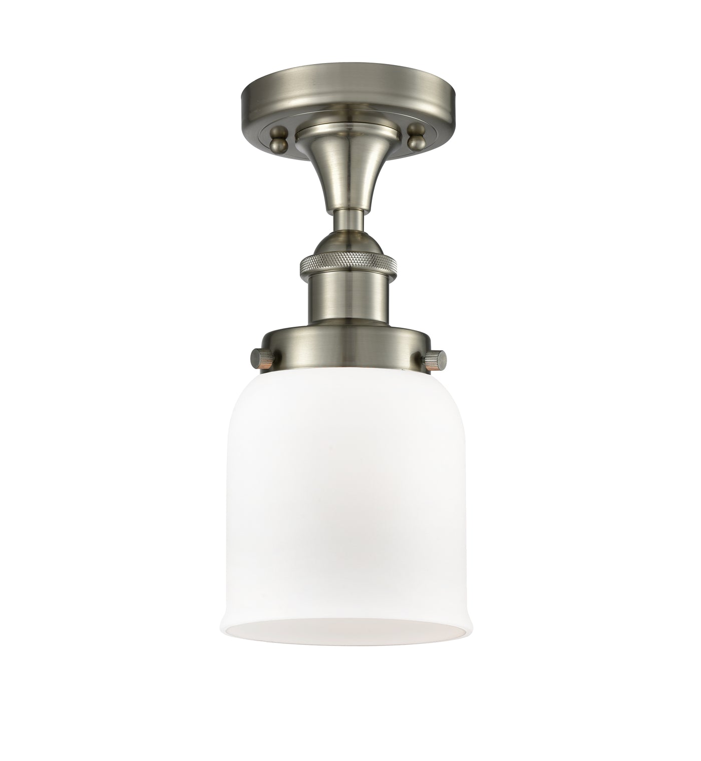 Edison Semi-Flush Mount Cast Brass Finish