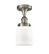 Edison Semi-Flush Mount Cast Brass Finish