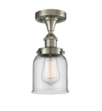 Edison Semi-Flush Mount Cast Brass Finish