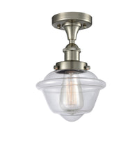 Edison Semi-Flush Mount Brushed Satin Nickel