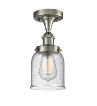 Edison Semi-Flush Mount Cast Brass Finish
