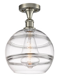 Edison Semi-Flush Mount Brushed Satin Nickel