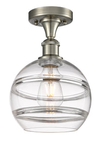 Edison Semi-Flush Mount Brushed Nickel