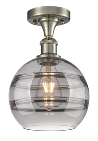 Edison Semi-Flush Mount Brushed Nickel