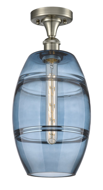 Vaz 8-Inch 1-Light Semi-Flush Mount 17-Inch High