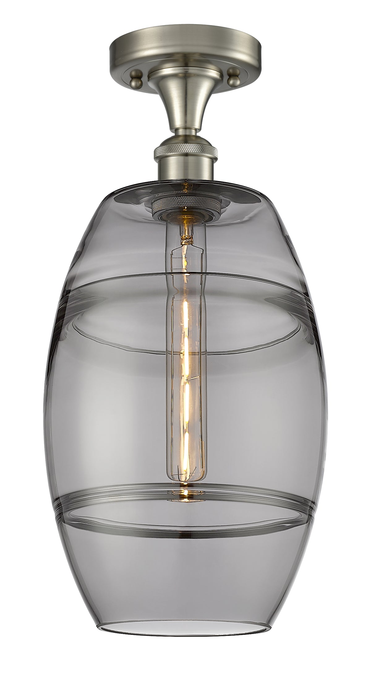Vaz 8-Inch 1-Light Semi-Flush Mount 17-Inch High
