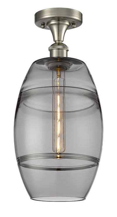 Vaz 8-Inch 1-Light Semi-Flush Mount 17-Inch High