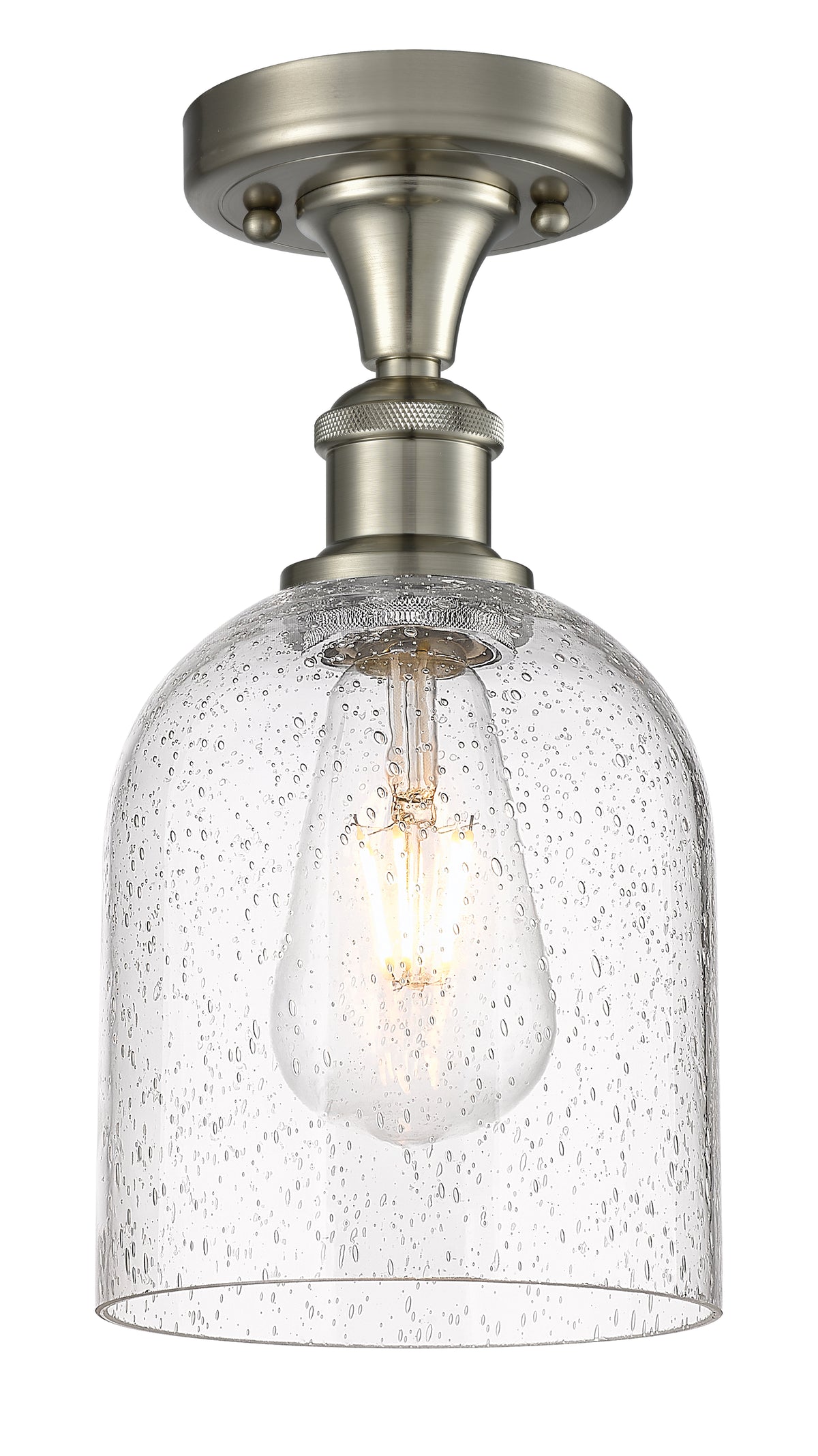 Bella 6-Inch 1-Light Semi-Flush Mount 11.5-Inch High
