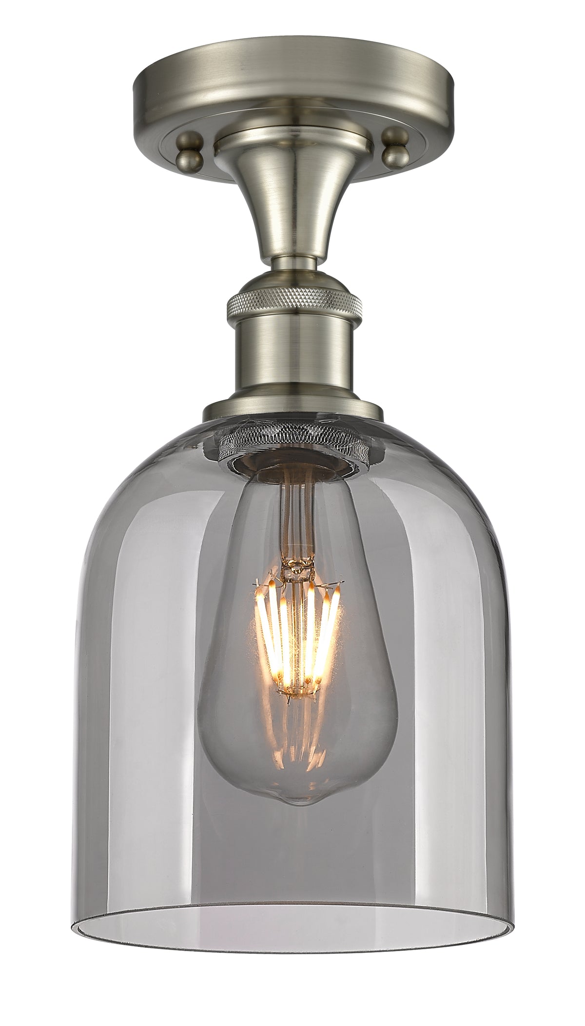 Bella 6-Inch 1-Light Semi-Flush Mount 11.5-Inch High