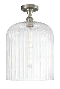 Edison Semi-Flush Mount Brushed Satin Nickel
