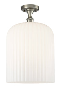 Edison Semi-Flush Mount Brushed Satin Nickel