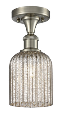 Edison Semi-Flush Mount Brushed Satin Nickel