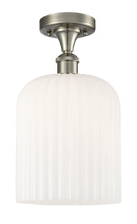 Edison Semi-Flush Mount Brushed Satin Nickel
