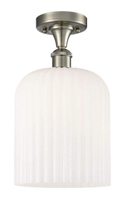 Edison Semi-Flush Mount Brushed Satin Nickel