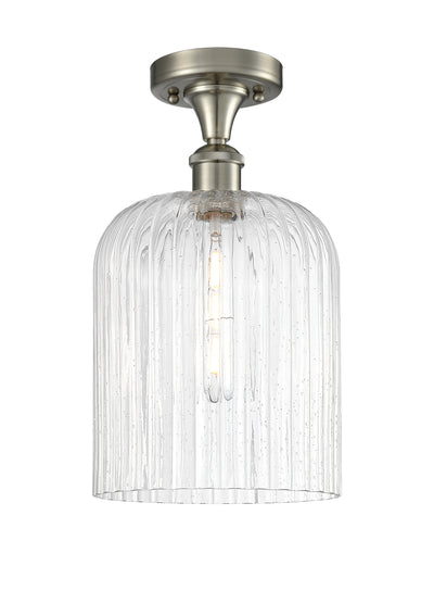 Edison Semi-Flush Mount Brushed Satin Nickel