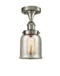 Edison Semi-Flush Mount Cast Brass Finish